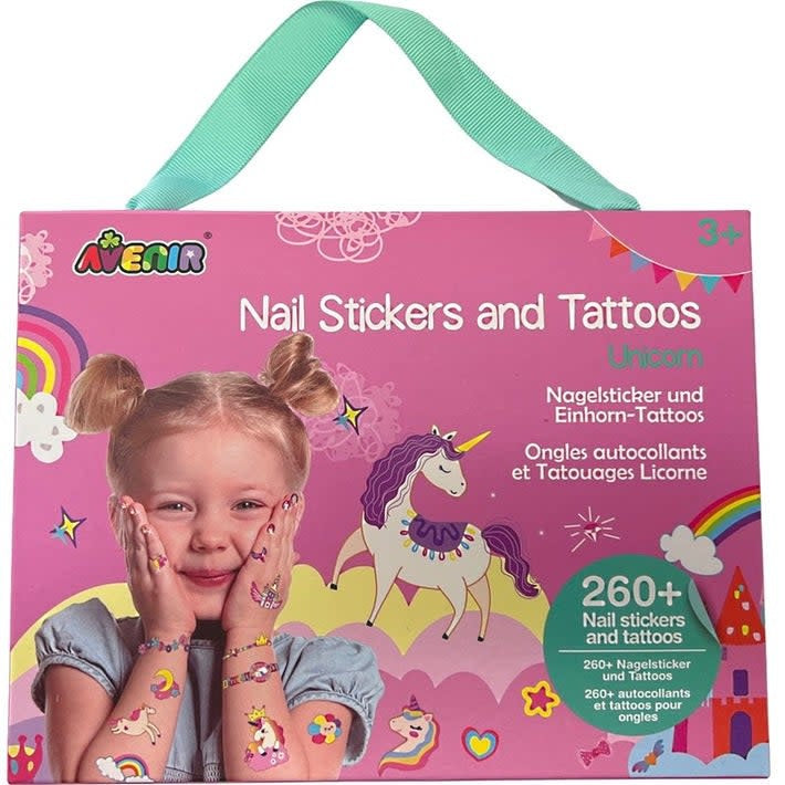 AVENIR - NAIL STICKERS AND TATTOOS - UNICORNS