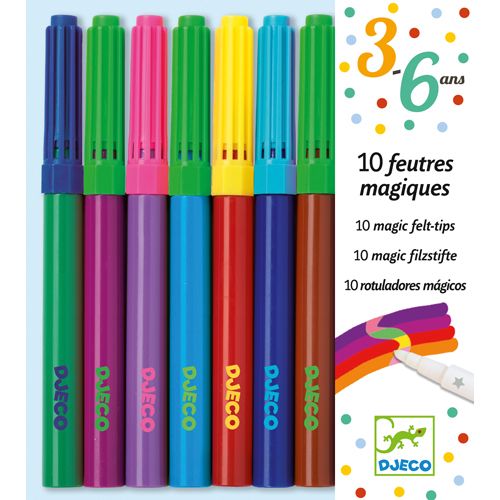 Djeco 08827 10 magic felt-tips