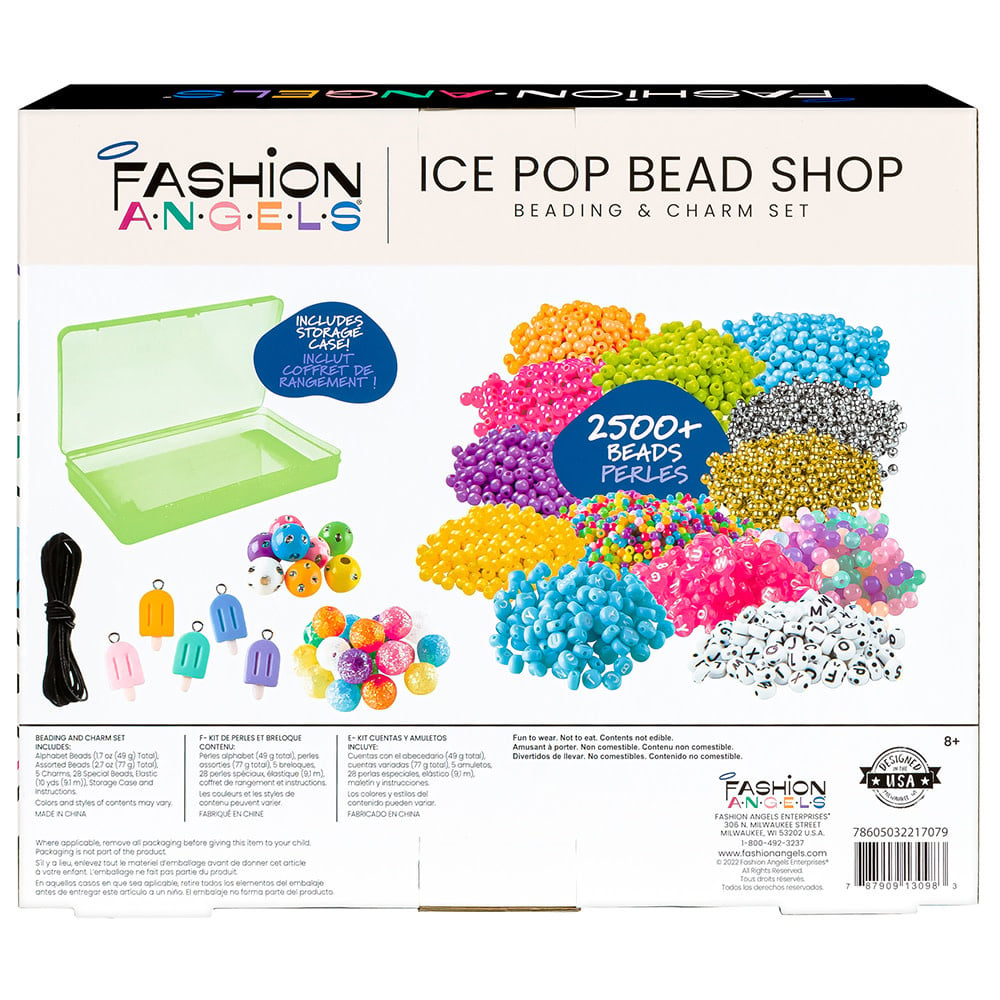   Fashion Angels - Ice Pop Bead Shop - Bead and Charm Set