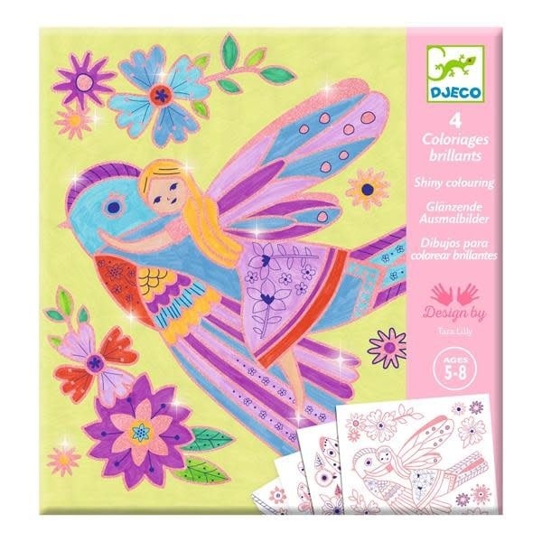 Djeco - Coloriages Surprises, Petites Ailes