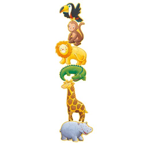 Djeco 07114  Giant Puzzle/Marmoset and friends/ 4,6,9 pcs