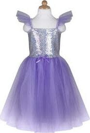 Lilac Sequins Princess Dress (Size 3-4)
