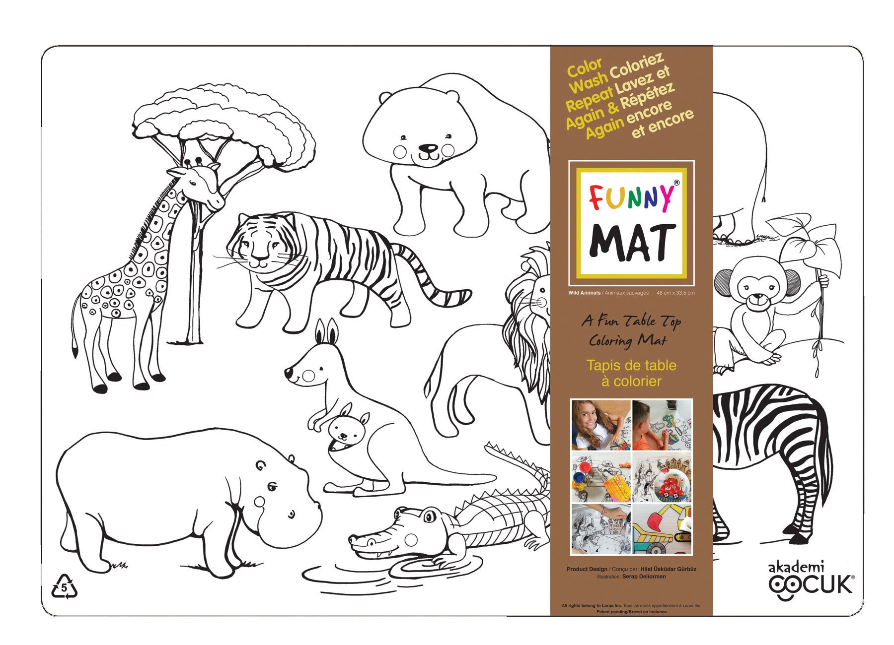 Funny Mat Wild Animals Clear