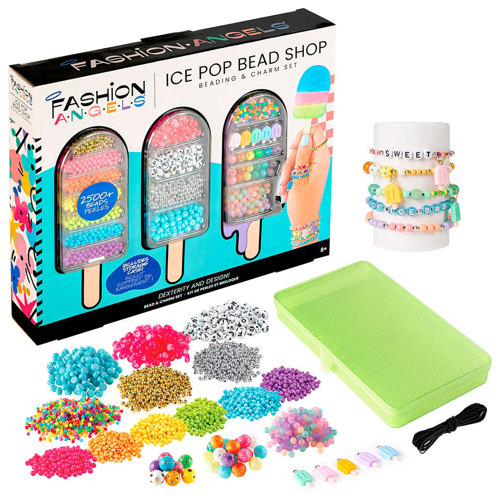   Fashion Angels - Ice Pop Bead Shop - Bead and Charm Set