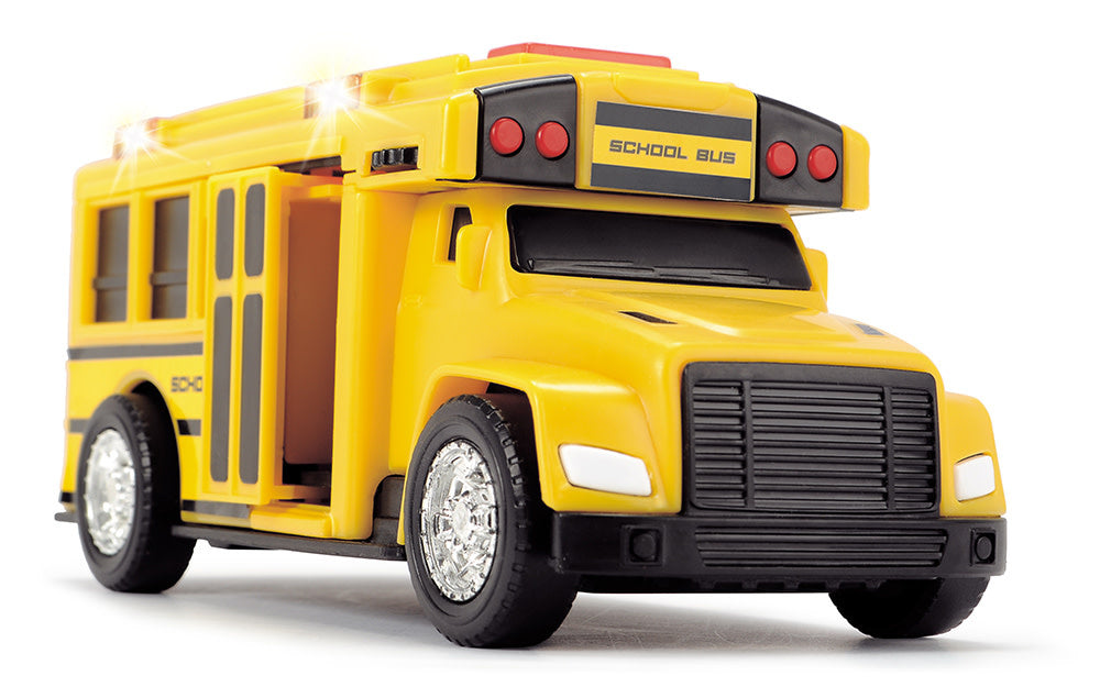    City Heroes - School bus Light and sound 15 cm