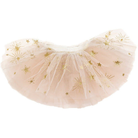 Sparkle Star Tutu, White & Gold (Size 4-6)